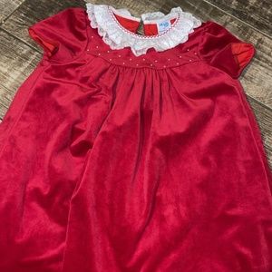 4t Luli and Me Velvet red dress